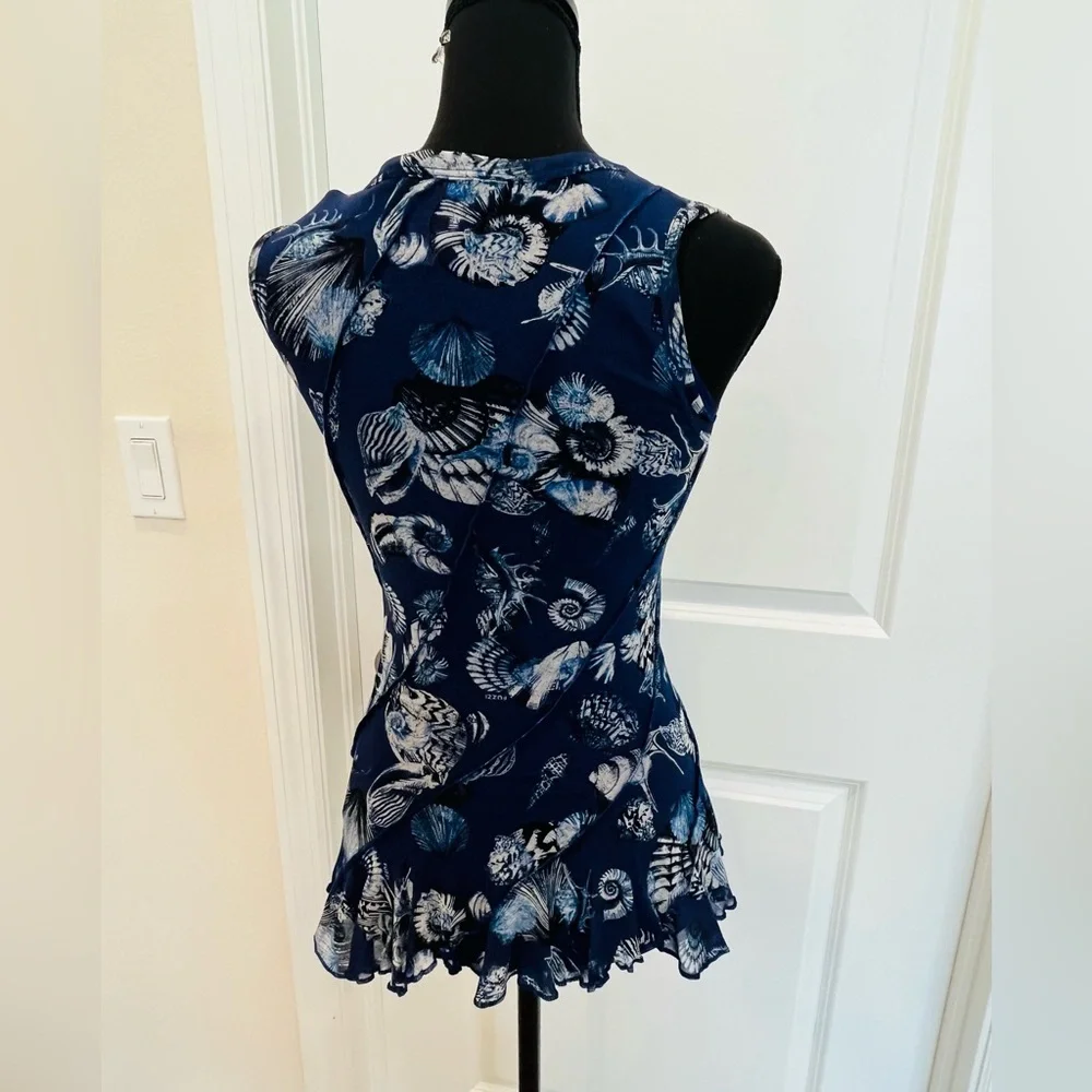 Fuzzi Seashell Ruffle Tank Top - Picture 3 of 12